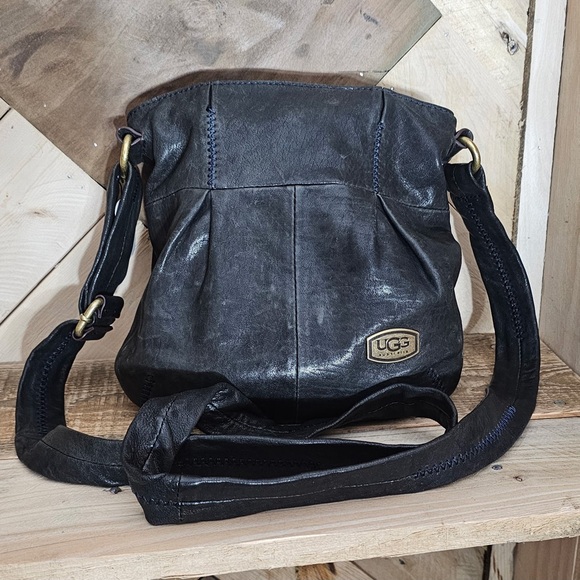 UGG Handbags - UGG Midnight Leather Crossbody Bag